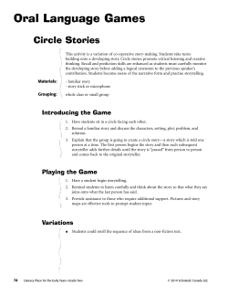 Oral Language Games