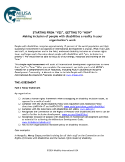 Simple Rapid Assessment for International Development