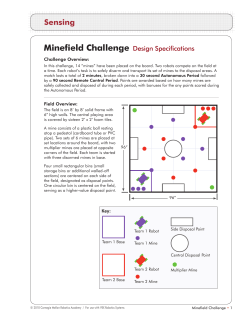 Minefield Challenge - Carnegie Mellon Robotics Academy