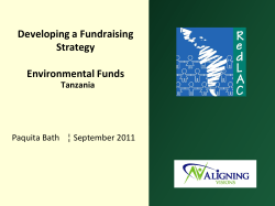 Developing a Fundraising Strategy