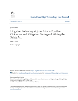 Litigation Following a Cyber Attack: Possible Outcomes and