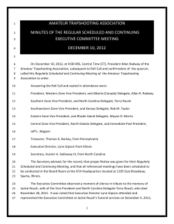 amateur trapshooting association minutes of the regular scheduled