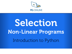 Selection Non-Linear Programs