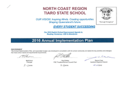 2016 Annual Implementation Plan