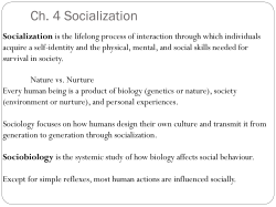 Ch. 4 Socialization - hrsbstaff.ednet.ns.ca