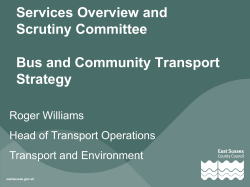 Bus and Community Transport Strategy