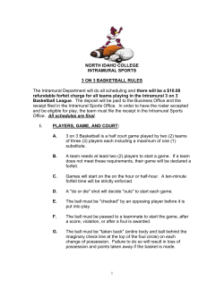 3 on 3 Basketball - North Idaho College