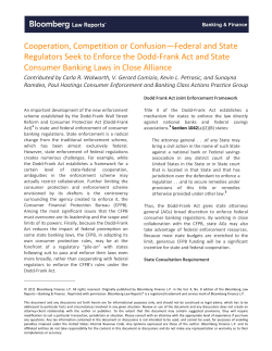 Cooperation, Competition or Confusion&mdash;Federal and State