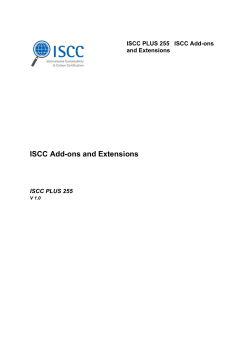 ISCC Add-ons and Extensions