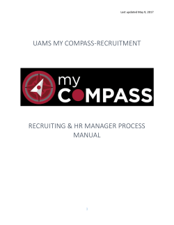 My Compass Recruiting HR Only Manual