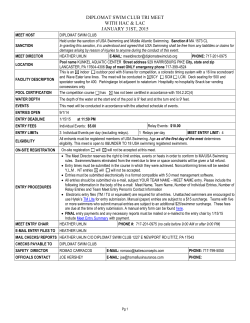 Meet Info - Lancaster Aquatic Club