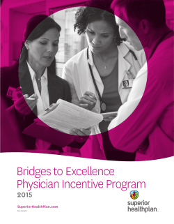 Bridges to Excellence Physician Incentive Program