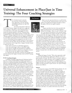The Four Coaching Strategies
