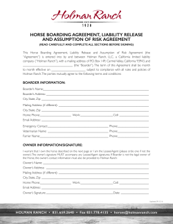 Boarding Agreement