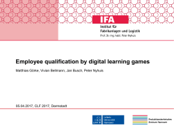 Employee qualification by digital learning games