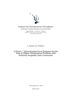 A Priori &Auml;&frac34;-Discretization Error Estimates for the