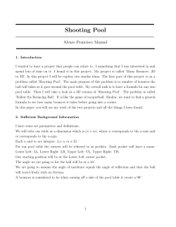 Shooting Pool