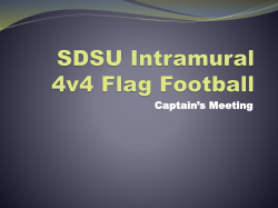 SDSU Intramural 4v4 Flag Football