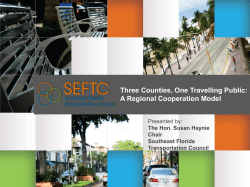 Three Counties, One Travelling Public: A Regional Cooperation Model