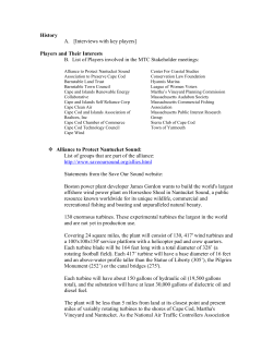 History A. [Interviews with key players] Players and Their Interests B