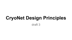 CryoNet Design Principles
