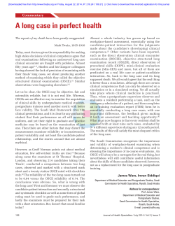 A long case in perfect health
