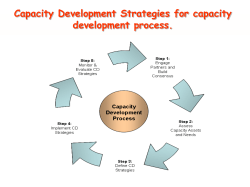 (for capacity development strategies and