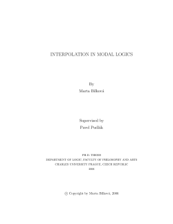 interpolation in modal logics