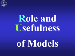 Models, forecasts and policy