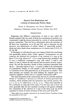 Generic Free Resolutions and a Family of Generically Perfect