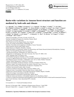 Basin-wide variations in Amazon forest structure and function are