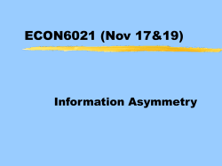 Lecture 5 - the School of Economics and Finance
