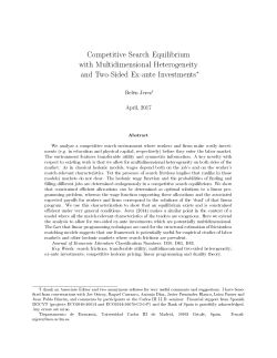 Competitive Search Equilibrium with Multidimensional