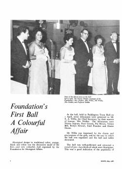 Foundation`s First Ball a Colourful Affair, Dawn