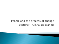 5. People and the process of change