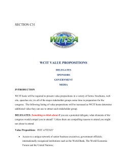 C31 Value Propositions WCIT