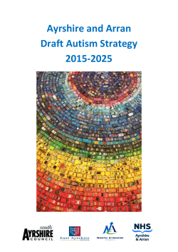 Draft Autism strategy for Ayrshire