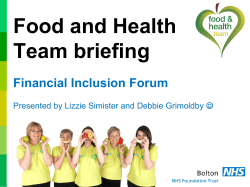 Food and health team presentation