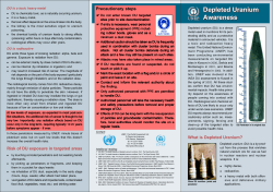 Depleted Uranium Awareness