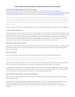 SDS-PAGE of limited proteolysis reactions