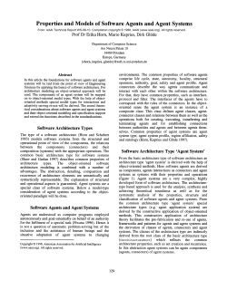 Properties and Models of Software Agents and Agent Systems