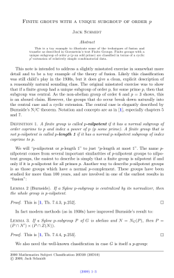 Finite groups with a unique subgroup of order p