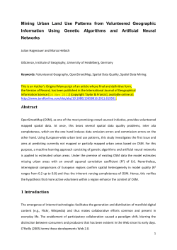 Girres JF and Touya G 2010 Quality assessment of