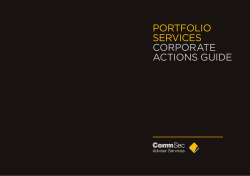 portfolio services corporate actions guide