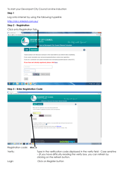 To start your Devonport City Council on