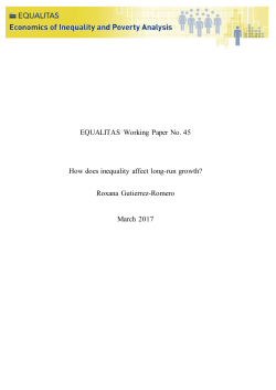 Does inequality affect output, firm and job creation in