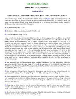 the book of judges