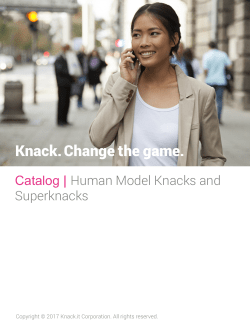 Knack. Change the game.