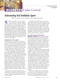Understanding Oral Antidiabetic Agents