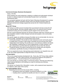 Commercial Analyst, Business Development Salary: &pound;35